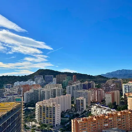 Atico Cala De Benidorm Vista Al Mar Piscina Y Parking *