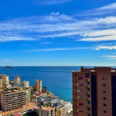 Atico Cala De Benidorm Vista Al Mar Piscina Y Parking *