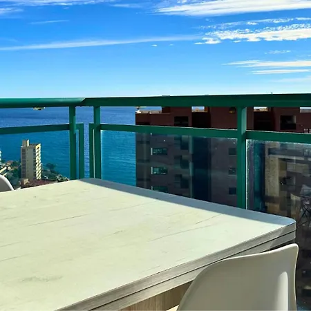 Atico Cala De Benidorm Vista Al Mar Piscina Y Parking Apartment *