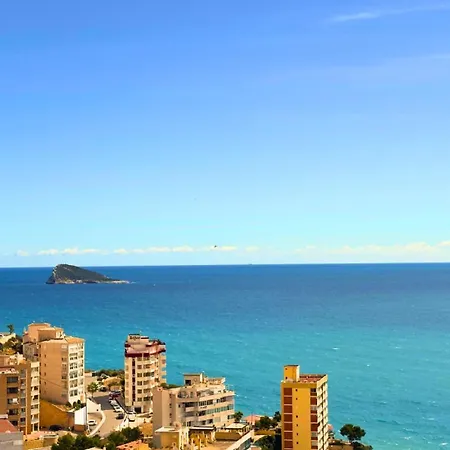 Atico Cala De Benidorm Vista Al Mar Piscina Y Parking *