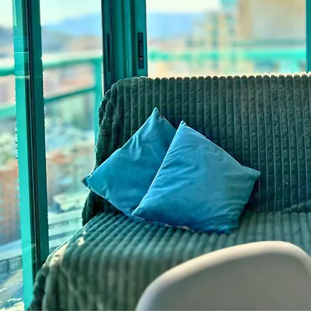 Atico Cala De Benidorm Vista Al Mar Piscina Y Parking Apartment Villajoyosa