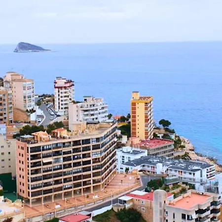 Atico Cala De Benidorm Vista Al Mar Piscina Y Parking *